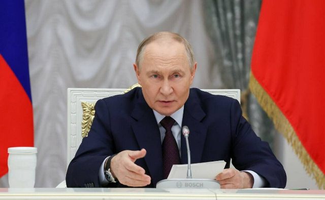 На фото президент РФ Владимир Путин